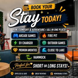 Hidden Lake Gem Arcade Stay, hotel u gradu Denison