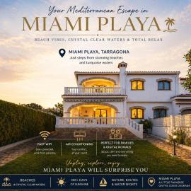 Cozy Family Beach House Miami Platja - BBQ - AC - Parking, hotel sa Montroig