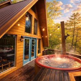 Sage & Cedar | Private Forest A-Frame + Hot Tub