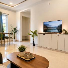 Tranquil Hillside Home 2BHK Kondapur Retreat