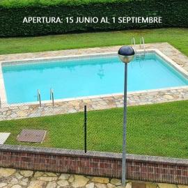 Ground floor with garden and pool