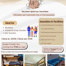 A2KD Stay - Achyutam Keshavam Krishna Damodaram, hotel in Tiruvannāmalai