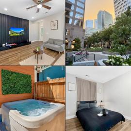 4 Bedroom Home with Hot Tub, Corn hole, & Smart TV! Minutes to Uptown, Airport, Dining and Entertainment -, hótel í Charlotte