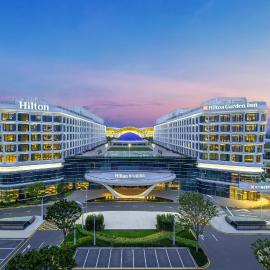 Hilton Garden Inn Guangzhou Baiyun Airport Terminal 3, hotelli Guangzhoussa