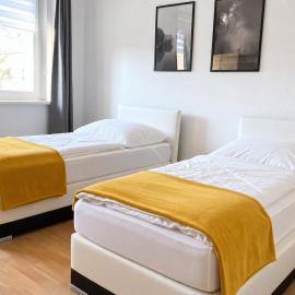 Havn Apartments Merseburg - 3 Einzelbetten, ideal für Monteure, Self Check-in, Küche, WLAN