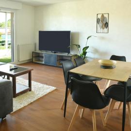 Le Balcon de Cognac T3 de 70 m2 avec 2 chambres balcon et parking privé
