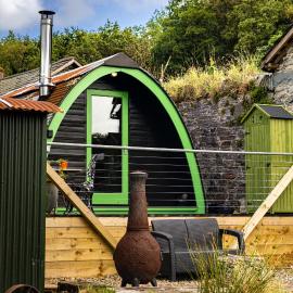 Scenic Pet Friendly Pod in Talybont Aberystwyth
