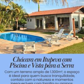 Chácara em Itupeva com Piscina e Vista para Serra