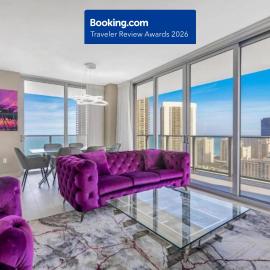 NO RESORT & NO PARKING FEES, CHECK DETAILS - Hyde House - Luxury High Floor 2BR 2BA Apartment Suite with direct ocean view, roof top pool, resort amenities