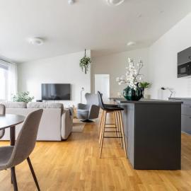 3-Bedroom Apartment w Workspace & Balcony, Hotel in Båstad