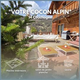 Chalet La Tanière 14 Pers - piscine chauffée et sauna - Vars Saint Marcellin, hotel in Vars