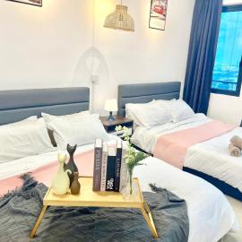D 1-5Pax Cozy Home Trefoil Setia Alam 3bed Wifi &TV Shah Alam Setia City Mall, hotel in Setia Alam