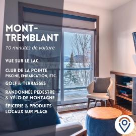 Condo overlooking Lac Superieur & mountain views, hotel v destinaci Lac-Superieur