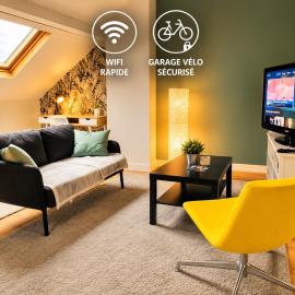 Appartement calme et spacieux, tout équipé โรงแรมในแซ็ง-ก็องแต็ง