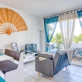 Charmant T2 avec terrasse, climatisation et WIFI - Quartier résidentiel à Biscarrosse - FR-1-521-217