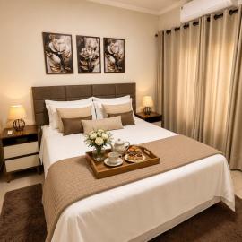 Flat 2 quartos em residencial | Ar e garagem, hotel in Ourinhos