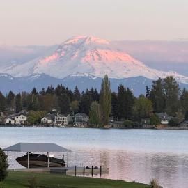 Lakefront Retreat on Rainier Time