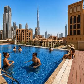 HAVN - 1 bed in Bellevue Tower, Downtown Dubai, hotelli kohteessa Sabkhah