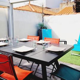 Le Lounge, maison avec terrasse proche plage