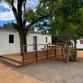 Mobil-home 6 pers piscine & rivière Ardèche, hotel u gradu 'Pradons'