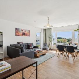 Alpenblick Rickenbach Familienfreundlich FeWo Hunde willkommen Terrasse, hotelli kohteessa Rickenbach