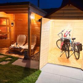 Ferienwohnung Joli mit Außensauna und Fahrradgarage