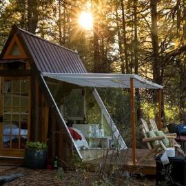Convertible A-Frame Cabin with Epic Deck Views & Outdoor Shower in Mount Carmel, Utah, hotel in Mount Carmel