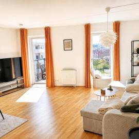 Penthouse with 3 rooms and 2 balconies in Aarhus C, hotell i Århus