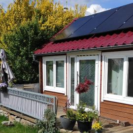 Ferienhaus Tinylausitz mit Kamin und Sauna