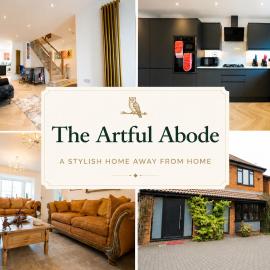 Artful Abode - 4BR House, Garden Patio, Parking, Sleeps 8