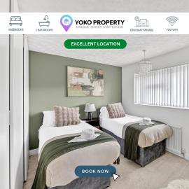 Modern House • Close to Town Centre • Driveway Parking • Fast WiFi • Self-Check-in • Yoko Property