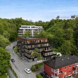 Modern apartment with balcony and view