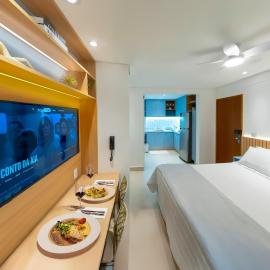 Loft 509 Boutique - Cama Queen - Com Vaga de Garagem - Próx Tiradentes