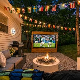 Outdoor Cinema • Fire Pit • Grill • Board Games