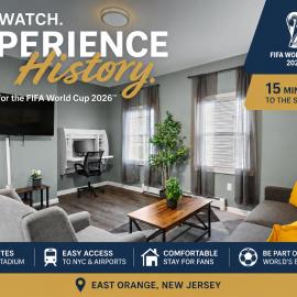 Modern 3BR, Private Parking, 30 Minutes to NYC, World Cup, hotel a East Orange