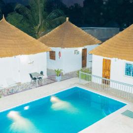 Les Coquillages Toubacouta, hotell i Poundiougne