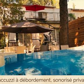 Villa 3ch 6pers climatisée avec jacuzzi jardin 3 terrasses Montpellier centre ville 12 mn des plages