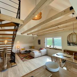 Deichkoje 12 - Deck 2 Ferienwohnung mit Sauna und Balkon mit Eiderblick in Tönning
