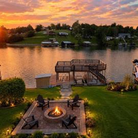 Luxury Lake Retreat with Dock & Firepit 6 miles to Ark