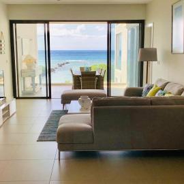 Stunning oceanfront apartment in Trou aux Biches