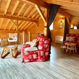Chalet Limoselle avec mezzanine conviviale, clim & jolie vue montagne
