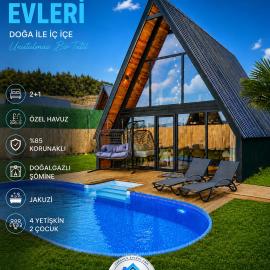 Sapanca Luxury Bungalow with Heated Pool & Jacuzzi, hotel in Sapanca