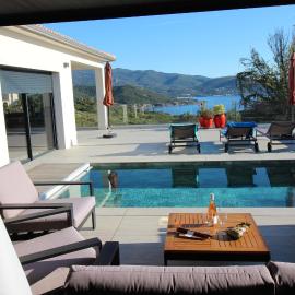 Villa d exception piscine privée 200m2 10 pers RESTONICA Les Terrasses de Ruppione