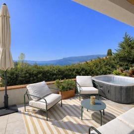 Maison calme - SPA - proche Nice - Terrasse & clim
