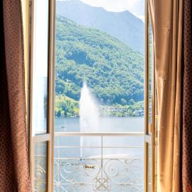Lake View Apartment, Blick auf den Traunsee und auf das Schloss Orth - ideal für Paare und Genießer, viešbutis mieste Gmundenas