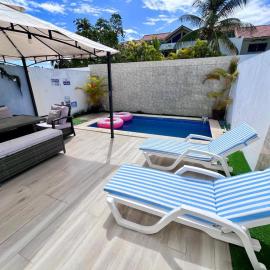 Private pool villa with jacuzzi, near beaches
