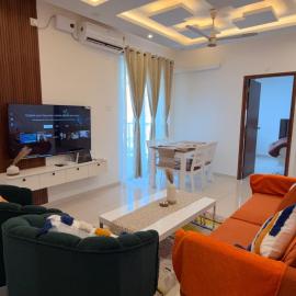 Palmwave Pool Retreat 3BHK Amoret Homes, hotel v destinácii Chicalim