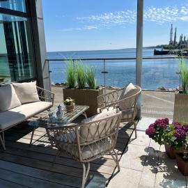 Penthouselejlighed med fuld havudsigt, hotel a Nyborg