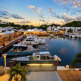 Vue imprenable sur la Marina de Bas-du-Fort