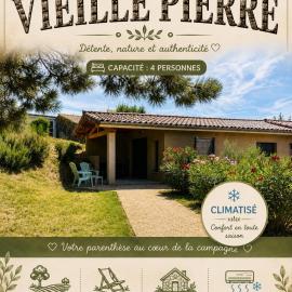 Le gîte de la vieille pierre 'climatisé'
